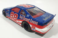 1995 Racing Champions NASCAR #88 Dale Jarrett Ford Thunderbird Blue Ford Quality Care Red Carpet Lease 1/24 Scale Die Cast Toy Car Vehicle