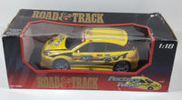 Motor Max Road & Track Factory Tuner Ford Focus SVT ZX3 Yellow 1:18 Scale Die Cast Toy Car Vehicle New in Box