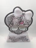 Very Rare 2013 Mattel Tara Toy Monster High Skullette Color N' Style 10 1/2" Tall Plastic Light Up Lamp Skull