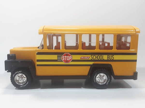 2005 Buddy L Imperial Toy Corporation School Bus Yellow 9 1/4" Long Pressed Steel Toy Car Vehicle with Opening Door