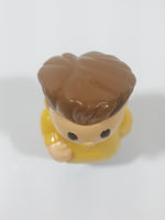 Mega Bloks My First Builders Boy In Yellow and Blue 3" Tall Plastic Toy Figure 10084