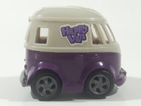 KidsMania Happy Van Purple Bus Plastic Pull Back Toy Car Candy Vehicle