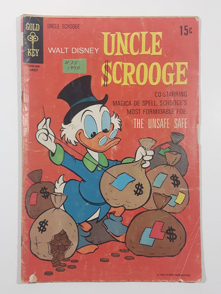 1970 Gold Key Comics Walt Disney Uncle Scrooge #88 The Unsafe Safe 15 Cent Comic Book