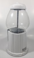 Vintage Continental Gumball Machine Candy Dispenser 11" Tall Metal Coin Bank with Glass Globe Rare White Version