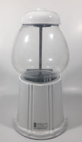 Vintage Continental Gumball Machine Candy Dispenser 11" Tall Metal Coin Bank with Glass Globe Rare White Version