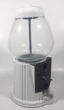 Vintage Continental Gumball Machine Candy Dispenser 11" Tall Metal Coin Bank with Glass Globe Rare White Version