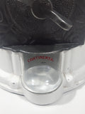 Vintage Continental Gumball Machine Candy Dispenser 11" Tall Metal Coin Bank with Glass Globe Rare White Version