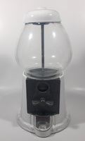 Vintage Continental Gumball Machine Candy Dispenser 11" Tall Metal Coin Bank with Glass Globe Rare White Version