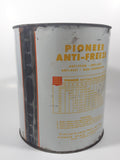 Rare Vintage Pioneer Grain Company Anti-Freeze Ethylene Glycol Base 1 Gal 4.55L 8 1/8" Tall Metal Coolant Can Regina Winnipeg Calgary