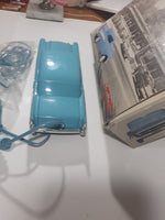 Vintage Telemania '57 Chevy Bel Air Car Shaped Blue Telephone Headlights Light Up and It Honk New in Box