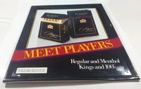 Vintage Players Select Blend Meet Players Regular Menthol Kings 100's Large 17 1/4" x 21 1/2" Embossed Tin Metal Store Advertising Sign