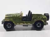 1989 Hot Wheels Automatic Color Racers Jeep CJ-7 Olive Green Die Cast Toy Car Vehicle