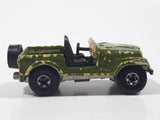 1989 Hot Wheels Automatic Color Racers Jeep CJ-7 Olive Green Die Cast Toy Car Vehicle