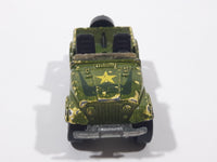 1989 Hot Wheels Automatic Color Racers Jeep CJ-7 Olive Green Die Cast Toy Car Vehicle