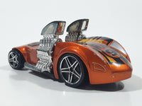 2006 Hot Wheels Big Blocks Twin Mill Hardnoze Metallic Orange Die Cast Toy Race Car Vehicle