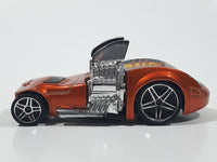 2006 Hot Wheels Big Blocks Twin Mill Hardnoze Metallic Orange Die Cast Toy Race Car Vehicle