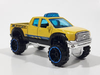 2012 Hot Wheels '10 Toyota Tundra Truck Yellow Die Cast Toy Car Vehicle