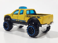 2012 Hot Wheels '10 Toyota Tundra Truck Yellow Die Cast Toy Car Vehicle