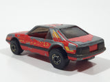 Vintage 1982 Hot Wheels The Hot Ones 1979 Ford Mustang Cobra Enamel Red Die Cast Toy Car Vehicle