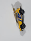 Vintage Majorette No. 235 VW Golf GTI Yellow 1/56 Scale Die Cast Toy Car Vehicle with Opening Rear Hatch