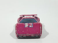 1988 Hot Wheels Color Changers Lamborghini Countach Pink Die Cast Toy Exotic Luxury Car Vehicle