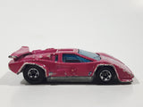 1988 Hot Wheels Color Changers Lamborghini Countach Pink Die Cast Toy Exotic Luxury Car Vehicle