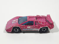 1988 Hot Wheels Color Changers Lamborghini Countach Pink Die Cast Toy Exotic Luxury Car Vehicle