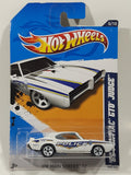 2012 Hot Wheels HW Main Street 12 '69 Pontiac GTO Judge White Die Cast Toy Car Vehicle New in Package