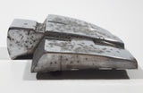 Vintage International Harvester 4" x 3 1/4" Chrome Metal Tractor Emblem Badge 184121 R1