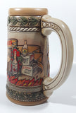 Vintage The Stroh Brewery Co. Ceramarte Brazil Heritage Series VI Stroh's Fire Brewed Beer 7 1/2" Tall Embossed Ceramic Beer Stein