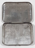 Vintage Bayer 12 Tablets Aspirin "Genuine" Small Pocket Size Tin Metal Hinged Pill Case EMPTY