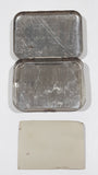 Vintage Bayer 12 Tablets Aspirin "Genuine" Small Pocket Size Tin Metal Hinged Pill Case EMPTY