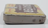 Vintage Bayer 12 Tablets Aspirin "Genuine" Fast Pain Relief 'Press Here' Small Pocket Size Tin Metal Hinged Pill Case EMPTY