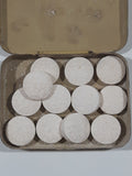 Vintage Taraday Products Co. Inc. St. Mary's Pure Aspirin Twelve Tablets 10 Cent Small Pocket Size Tin Metal Hinged Pill Case St. Louis Mo.