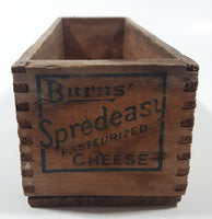 Antique Late 1800s Early 1900s Burn's & Co. Limited Burn's Spredeasy Cheese 2Lbs NET Wood Box Calgary, Canada