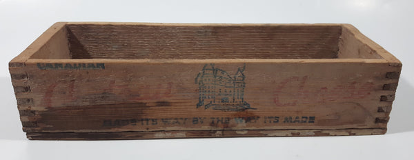 Antique 1920s Company A Division of The Gordon Company Limited Canadian Chateaux Cheese Made It's Way By The Way Its Made Wood Box