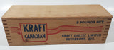 Antique 1950s Kraft Cheese Limited Outremont, Que. Kraft Canadian Cheese 2 Pounds Net Wood Box