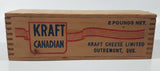 Antique 1950s Kraft Cheese Limited Outremont, Que. Kraft Canadian Cheese 2 Pounds Net Wood Box