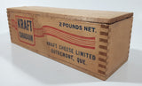 Antique 1950s Kraft Cheese Limited Outremont, Que. Kraft Canadian Cheese 2 Pounds Net Wood Box