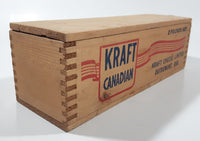 Antique 1950s Kraft Cheese Limited Outremont, Que. Kraft Canadian Cheese 2 Pounds Net Wood Box