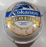 Vintage Columbia Brewery Kokanee Gold Beer On Tap 16" x 21" Double Sided Oval Shaped Light Up Bar Beer Store Sign