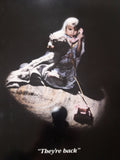 Original Vintage 1986 Poltergeist II The Other Side "They're Back" 27" x 40" Movie Theater Advertising Display Poster