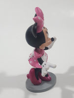 Disney Minnie Mouse Wearing Apron 3 1/4" Tall Toy Figure