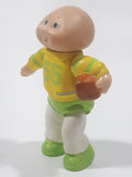 Vintage 1984 OAA Cabbage Patch Kids #55 Football Player in Yellow Green White 3 3/8" Tall Toy Figure