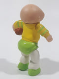 Vintage 1984 OAA Cabbage Patch Kids #55 Football Player in Yellow Green White 3 3/8" Tall Toy Figure