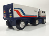 Vintage 1970s Tonka Semi Tractor Truck and Trailer White 8" Long Pressed Steel and Plastic Die Cast Toy Car Vehicle Made in Japan