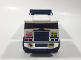 Vintage 1970s Tonka Semi Tractor Truck and Trailer White 8" Long Pressed Steel and Plastic Die Cast Toy Car Vehicle Made in Japan