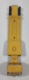 Vintage 1970s Tonka Semi Tractor Truck and Lowboy Trailer Yellow 11 1/4" Long Pressed Steel and Plastic Die Cast Toy Car Vehicle