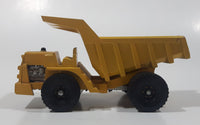 Vintage Hubley Tiny Toys LW Dump Truck Yellow Plastic and Metal Die Cast Toy Car Vehicle Made in U.S.A.
