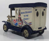 Vintage Golden Wheels Pepsi Cola Ford Model T Delivery Truck White and Blue Die Cast Toy Car Vehicle